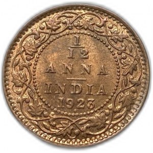 India, 1/12 Anna, 1923 B