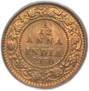 Inde, 1/12 Anna, 1930 C