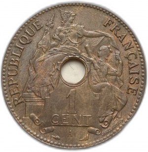 French Indo-China, 1 Cent, 1898 A