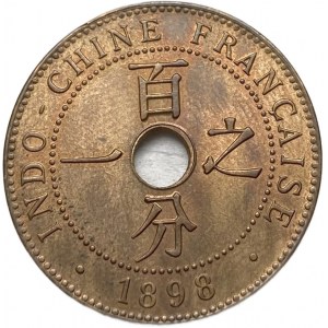 French Indo-China, 1 Cent, 1898 A