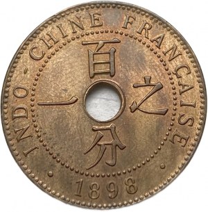 French Indo-China, 1 Cent, 1898 A
