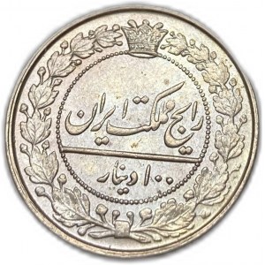 Iran, 100 dinari, 1902 (1319)