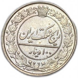 Írán, 100 dinárů, 1902 (1319)