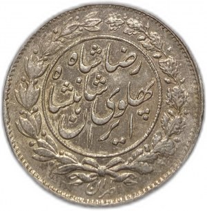 Iran, 1000 dinari, 1926 (1305)