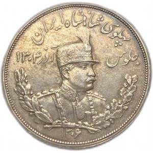 Iran, 5000 dinarów, 1927 (1306) L