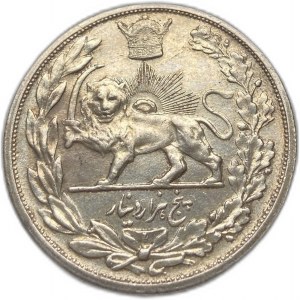 Iran, 5000 dinars, 1927 (1306) L