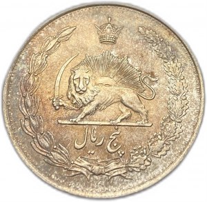 Iran, 5 Rials, 1932 (1311)