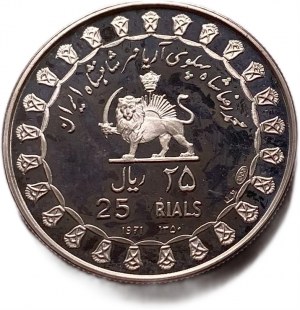 Írán, 25 riálů, 1971