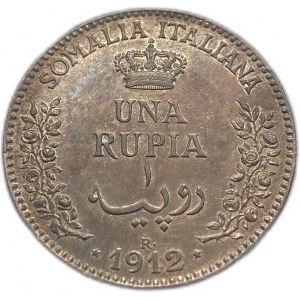 Italian Somaliland, 1 Rupia, 1912 R