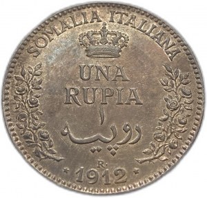 Somaliland italiano, 1 Rupia, 1912 R