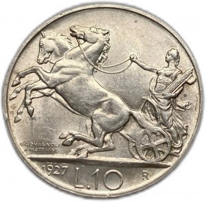 Italy, 10 Lire, 1927 R