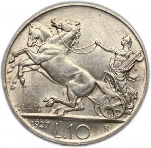 Italien, 10 Lire, 1927 R