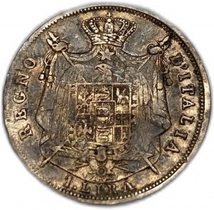 Włochy Królestwo Napoleona, 1 lira, 1812 B