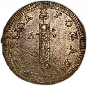 Włochy, Republika Rzymska, 2 Baiocchi, 1798-1799