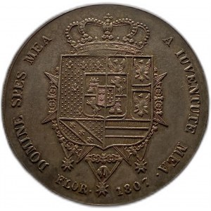 Italy Tuscany, 10 Lire, 1807