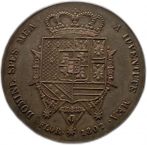 Włochy Toskania, 10 lirów, 1807 r.