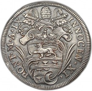 Italien Vatikan, 1 Testone 1685