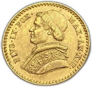 Włochy Watykan, 2,5 scudi, 1858 r.