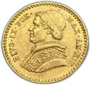 Itálie Vatikán, 2,5 Scudi, 1858