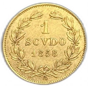 Italy Vatican, 1 Scudo, 1858