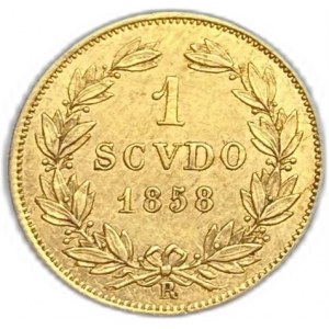 Itálie Vatikán, 1 Scudo, 1858