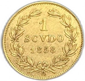 Italy Vatican, 1 Scudo, 1858