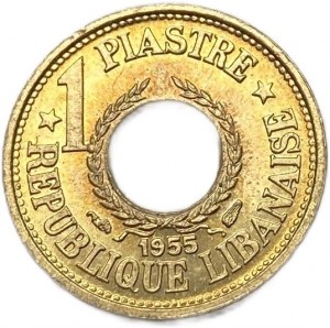 Libanon, 1 Piastre, 1955