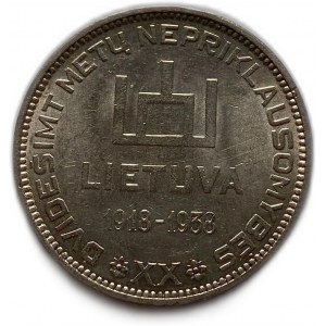 Lithuania, 10 Litu, 1938