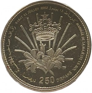 Maroko, 250 dirhamů, 2002