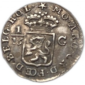Holenderskie Indie Wschodnie, 1/16 Gulden, 1802 r.