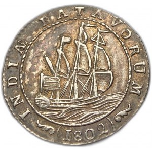Holenderskie Indie Wschodnie, 1/2 Guldena, 1802 r.