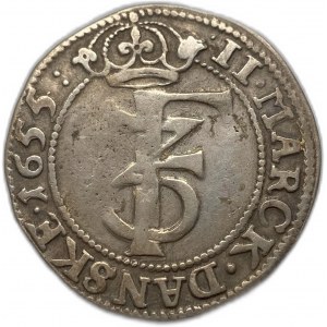 Norway, 2 Mark, 1655