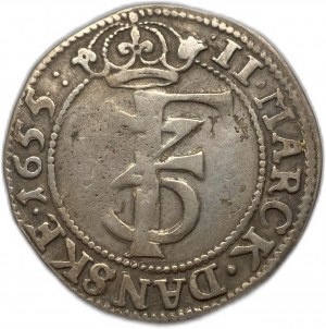 Norway, 2 Mark, 1655