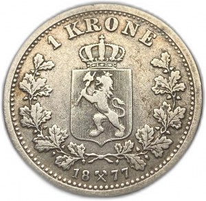 Norwegia, 1 korona, 1877