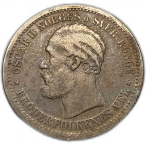 Norwegia, 1 korona, 1879