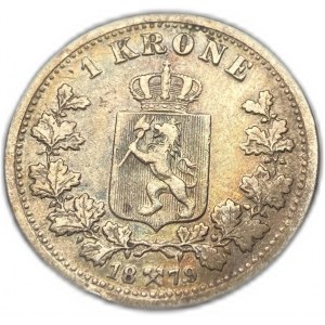 Norsko, 1 koruna, 1879