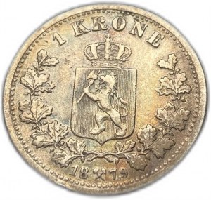 Norsko, 1 koruna, 1879