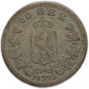 Norway, 50 Ore, 1885