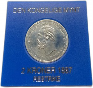 Norwegen, 2 Kroner 1887, Restrike Selten