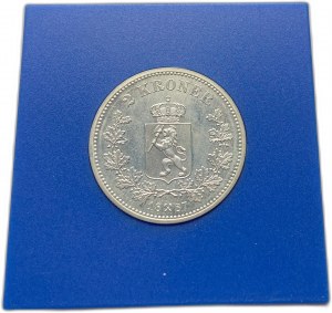 Norwegen, 2 Kroner 1887, Restrike Selten