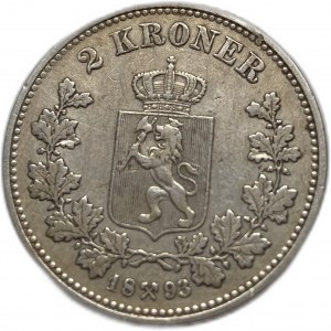 Norvège, 2 couronnes, 1893