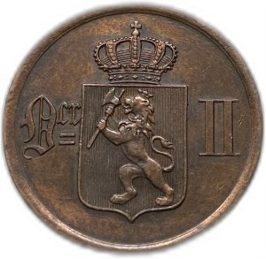 Norway, 2 Ore, 1897