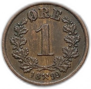 Norway, 1 Ore, 1899