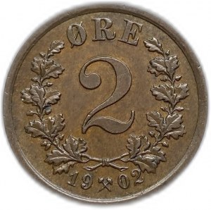 Norsko, 2 Ore, 1902