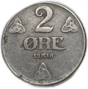Norsko, 2 Ore, 1918