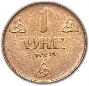 Norway, 1 Ore, 1925