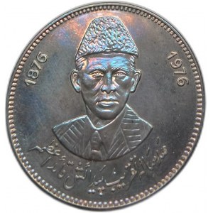 Pakistan, 100 rupii 1976, Muhammad Ali Jinnah