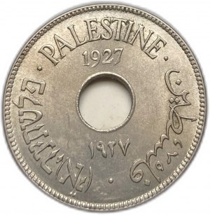 Palestine, 10 mils, 1927