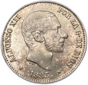 Filipíny, 50 centimos 1885