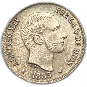 Filipiny, 10 centymów, 1885 r.